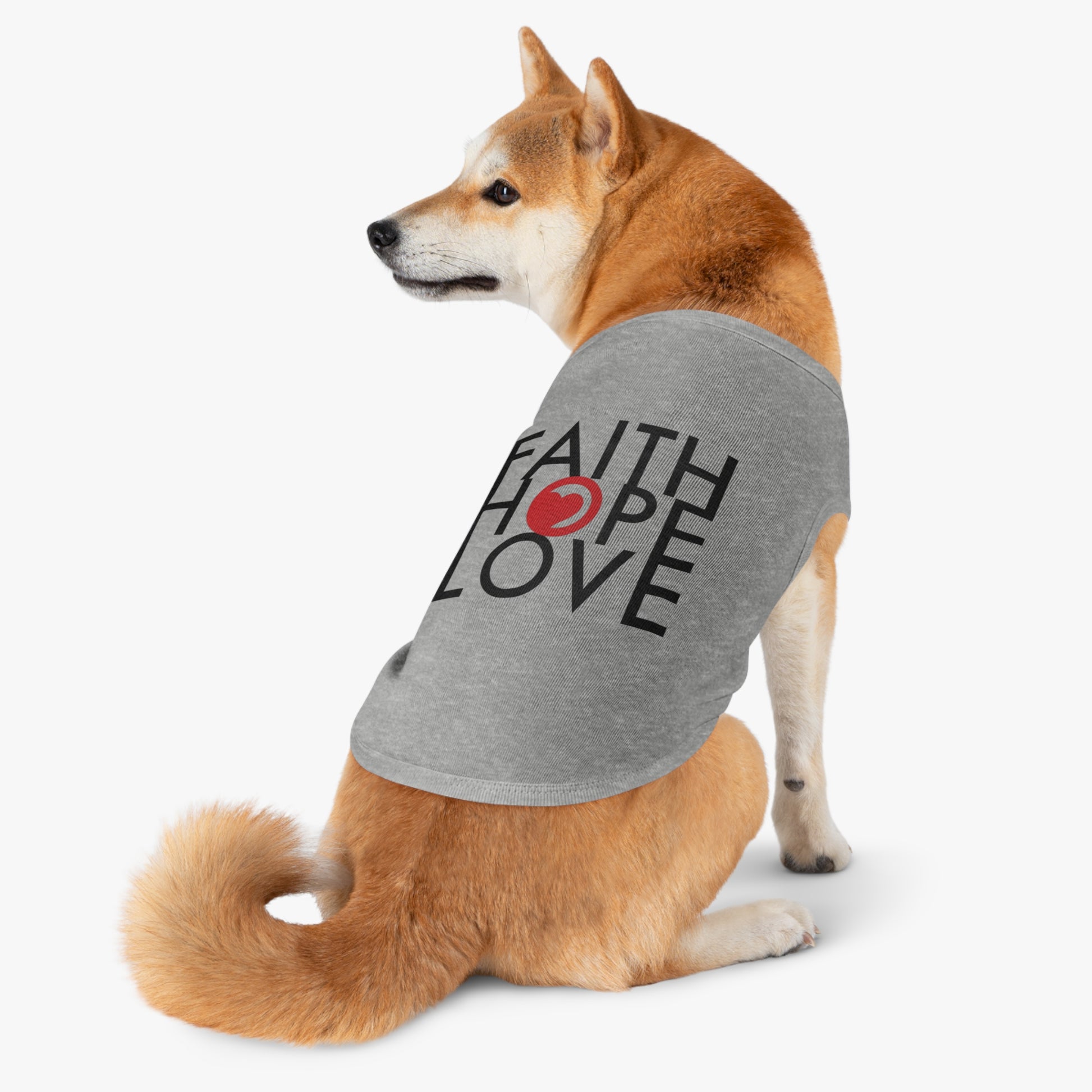 Pink Dog Shirt Pet Clothes and Accessories - Faith Hope Love | Affirmation Bottles & Products for the mind, body & soul - by Molor