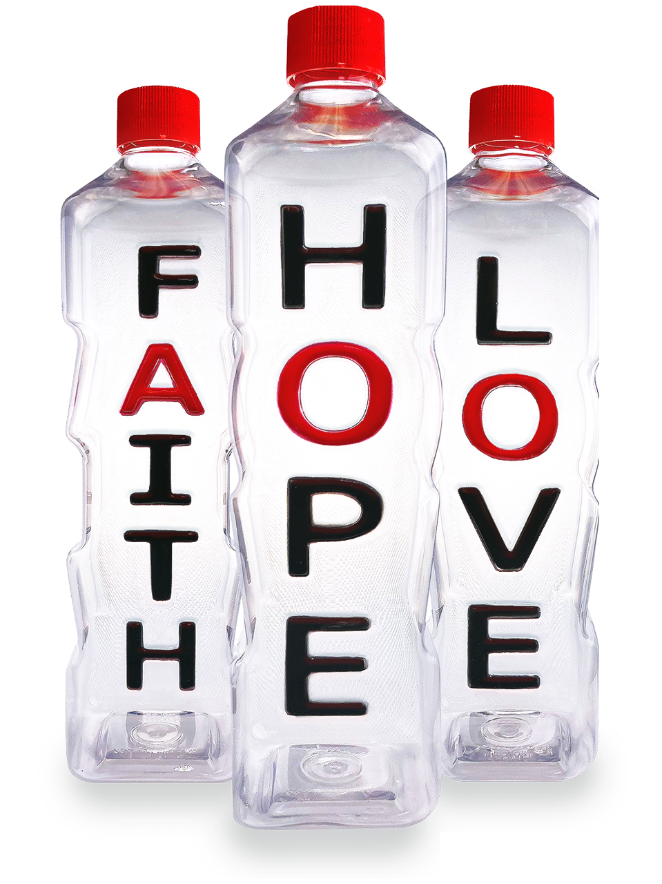 Affirmation Bottle Accessory - Bottle Carabiner Hook - Faith Hope Love | Affirmation Bottles & Products for the mind, body & soul - by Molor