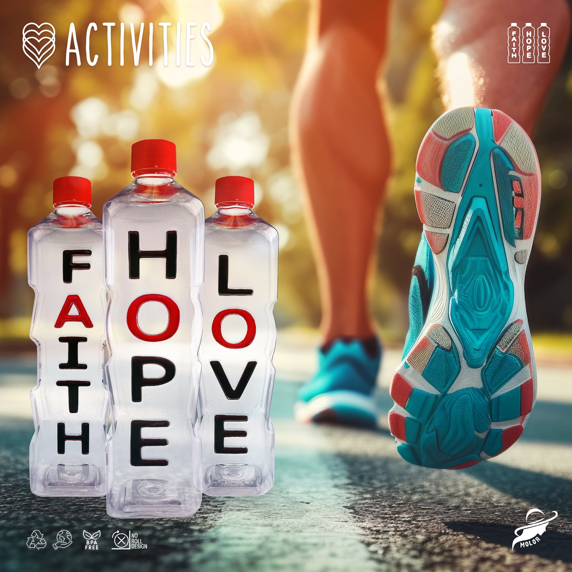 Faith Hope Love - Affirmation Bottles Gift Set (Case of 24) - Wholesale - Faith Hope Love | Affirmation Bottles & Products for the mind, body & soul - by Molor