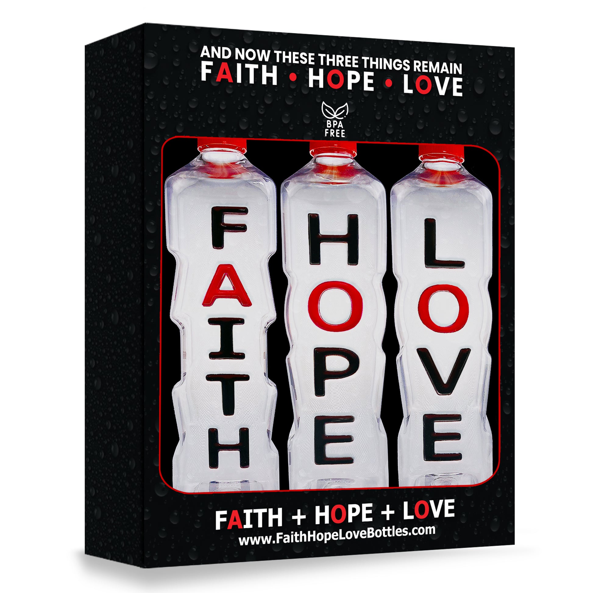 Faith Hope Love - Affirmation Bottles Gift Set (Case of 24) - Wholesale - Faith Hope Love | Affirmation Bottles & Products for the mind, body & soul - by Molor