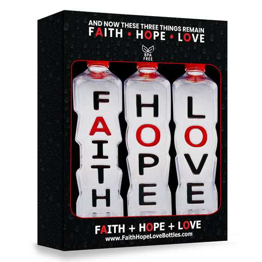 Faith Hope Love Affirmation Bottle Gift Set - Faith Hope Love | Affirmation Bottles & Products for the mind, body & soul - by Molor
