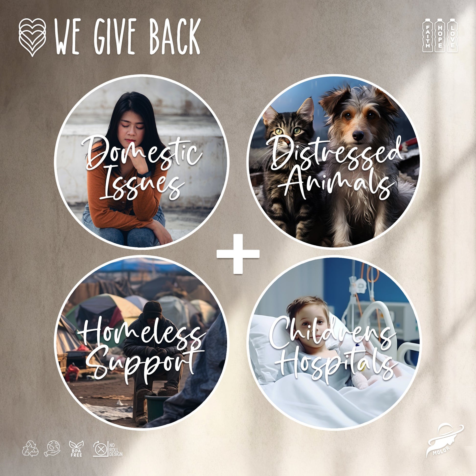 Faith Hope Love Affirmation Bottle Gift Set - Faith Hope Love | Affirmation Bottles & Products for the mind, body & soul - by Molor