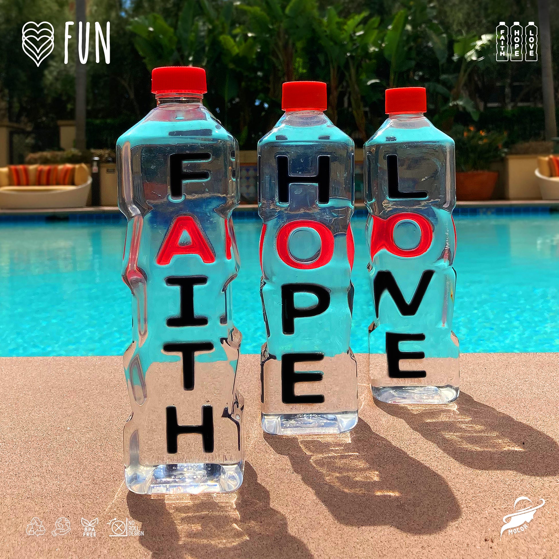 Faith Hope Love - Affirmation Bottles Gift Set (Case of 24) - Wholesale - Faith Hope Love | Affirmation Bottles & Products for the mind, body & soul - by Molor