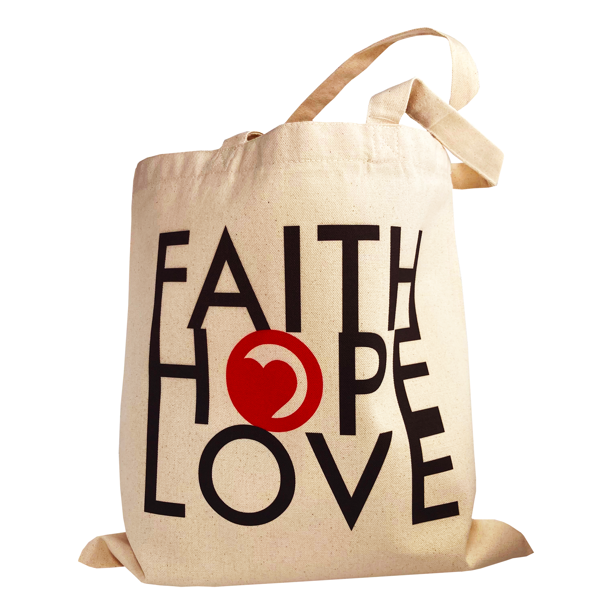 Radiate Kindness - Heart Eco Canvas Tote - Faith Hope Love | Affirmation Bottles & Products for the mind, body & soul - by Molor