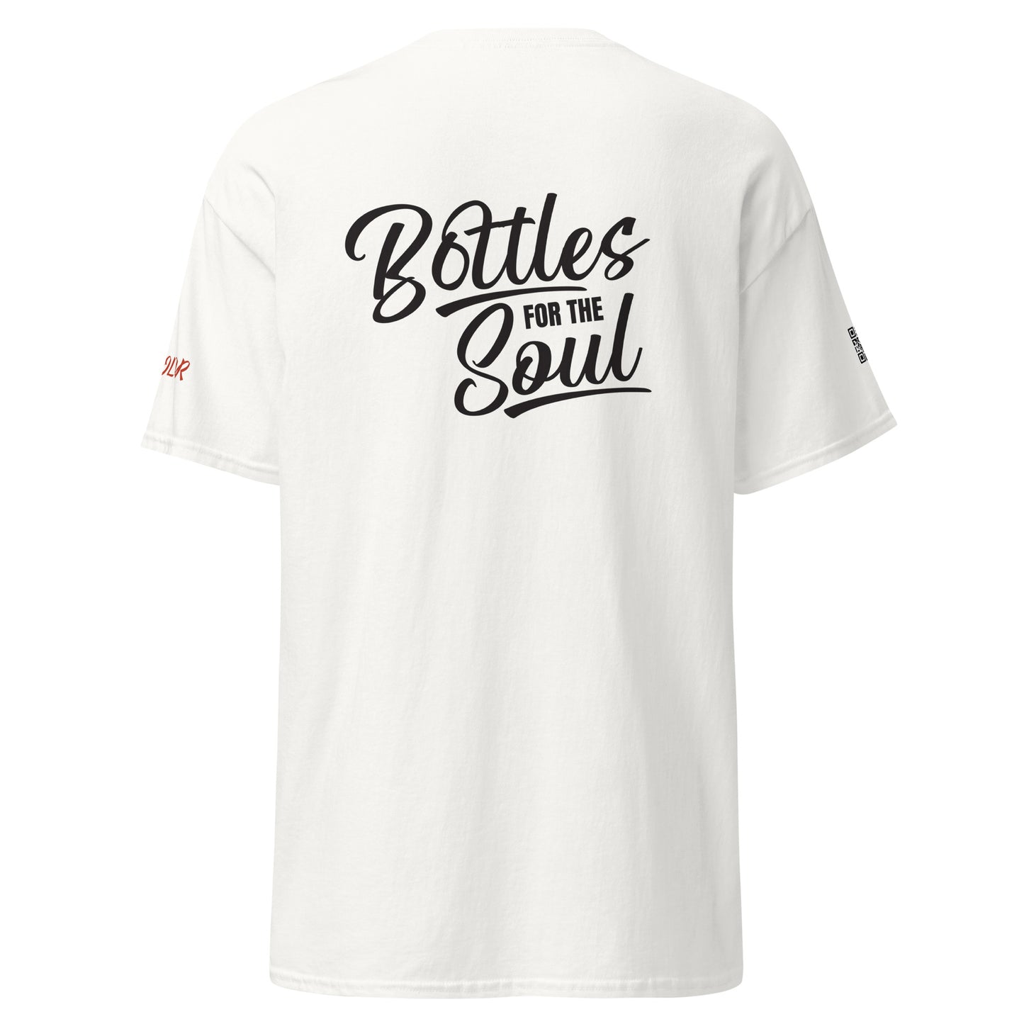 Molor White Classic Cotton T-Shirt - Bottles for the Soul Backside Design