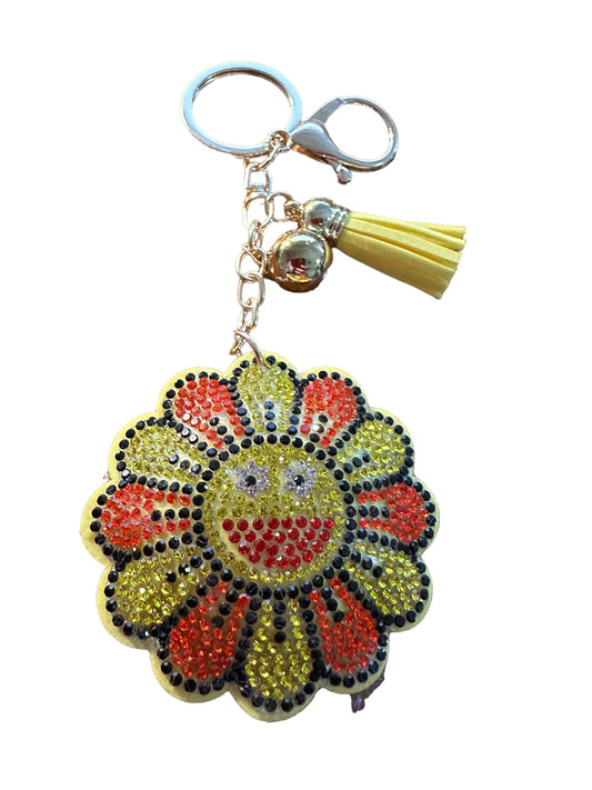 Sunflower Keychain With Center Yellow - MOLOR