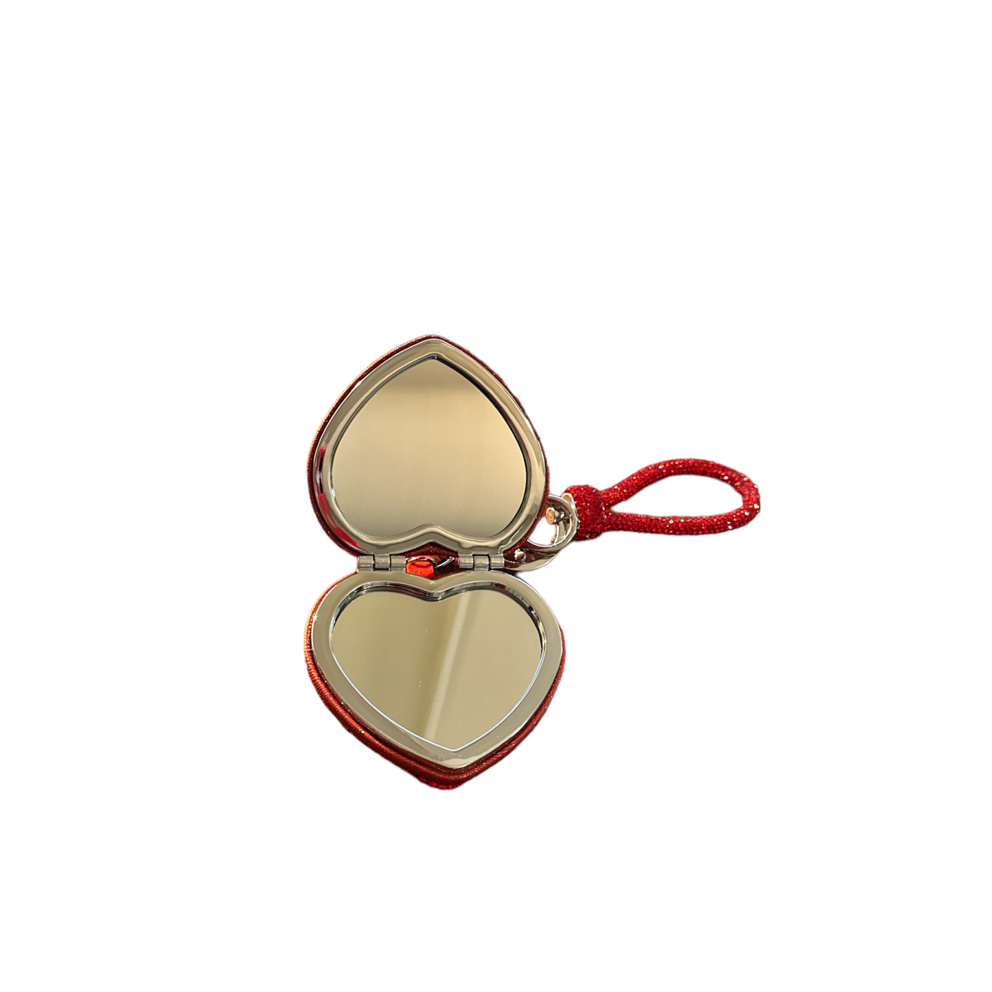 Keychain - Heart Shape Rhinestone Red