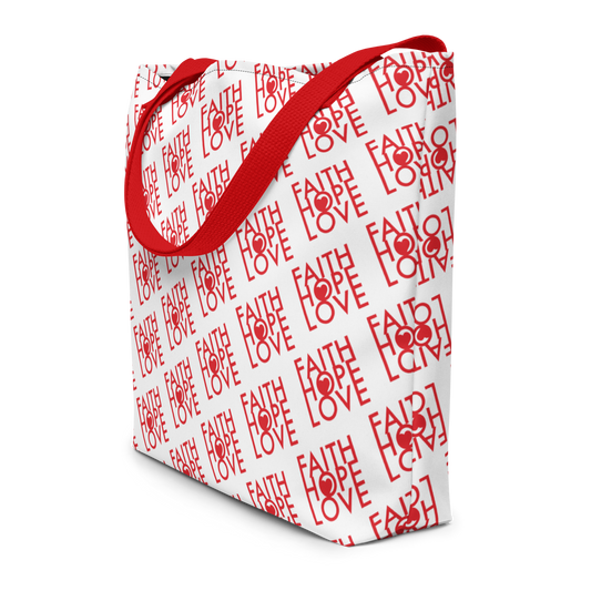 FHL - Step Tote - Faith Hope Love | Affirmation Bottles & Products for the mind, body & soul - by Molor