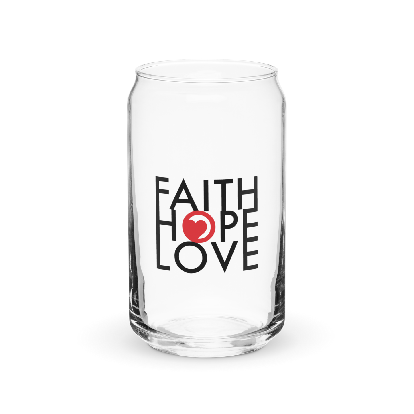 FHL Can Glass - Faith Hope Love | Affirmation Bottles & Products for the mind, body & soul - by Molor