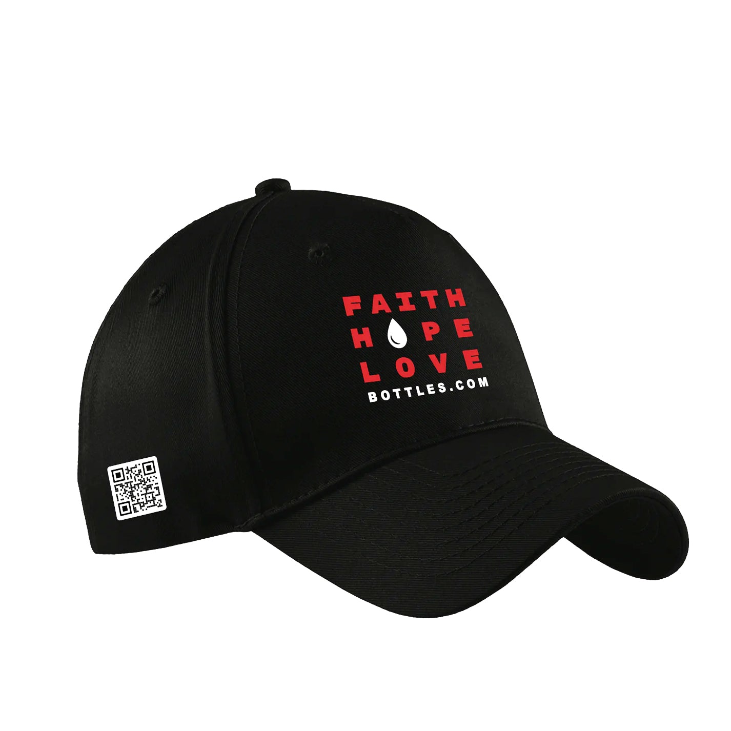 FHL - Black Baseball Hat - Faith Hope Love | Affirmation Bottles & Products for the mind, body & soul - by Molor