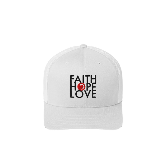 Foam Mesh Trucker Hat - Faith Hope Love | Affirmation Bottles & Products for the mind, body & soul - by Molor