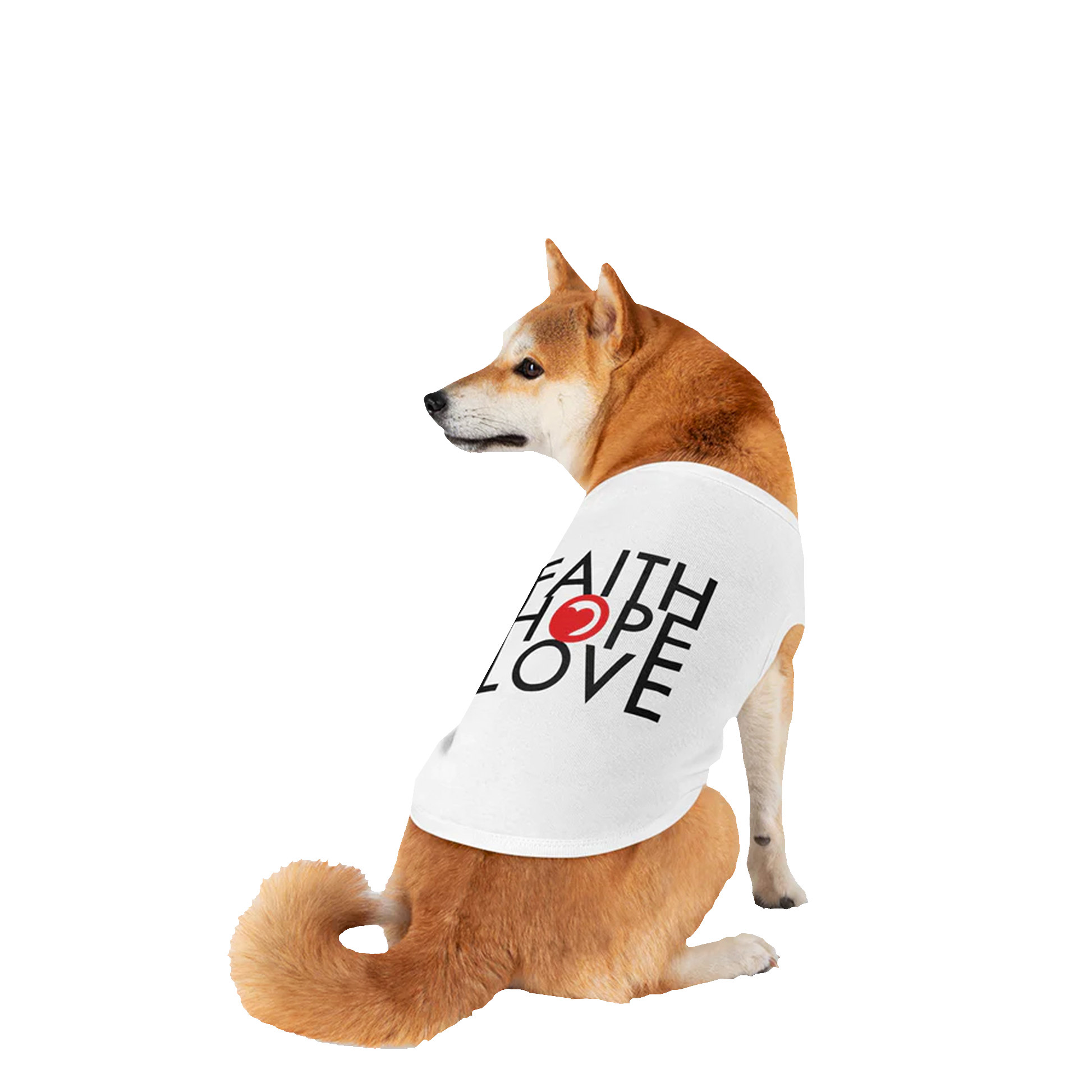 Pink Dog Shirt Pet Clothes and Accessories - Faith Hope Love | Affirmation Bottles & Products for the mind, body & soul - by Molor