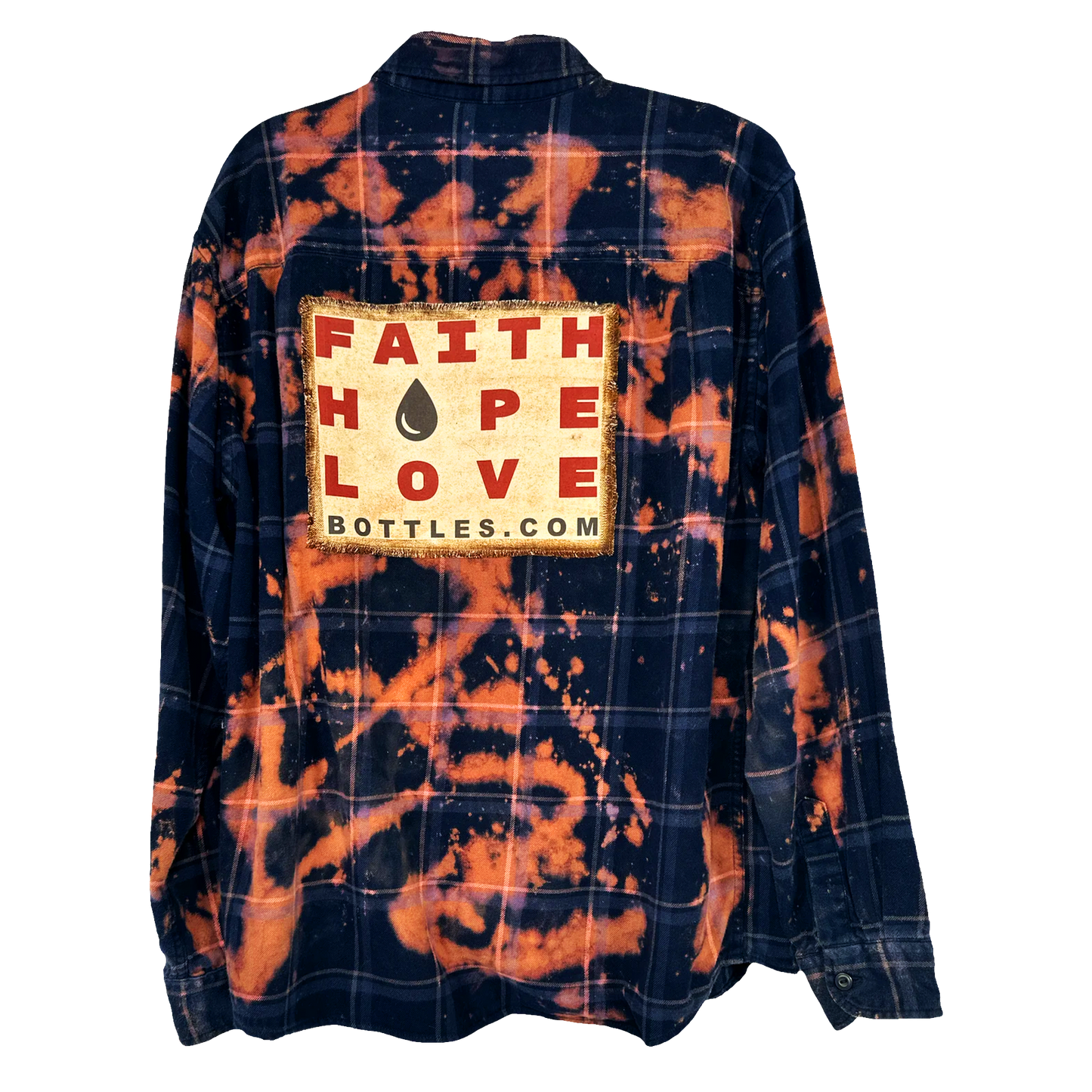 FHL - Acid Wash Flannel & Patch - Faith Hope Love | Affirmation Bottles & Products for the mind, body & soul - by Molor