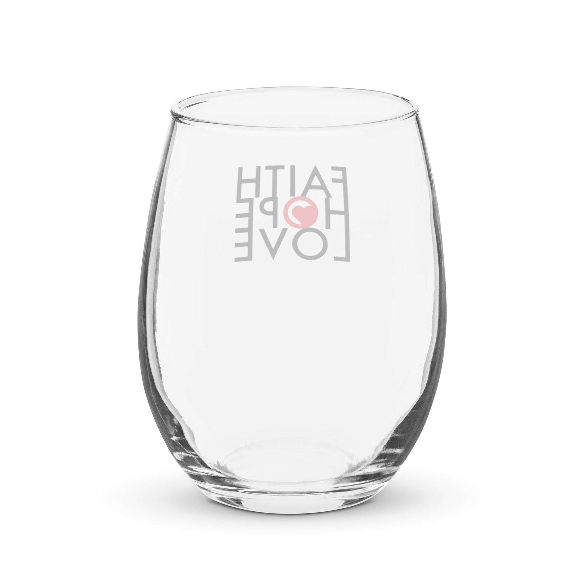 FHL Stemless Wine Glass - Faith Hope Love | Affirmation Bottles & Products for the mind, body & soul - by Molor