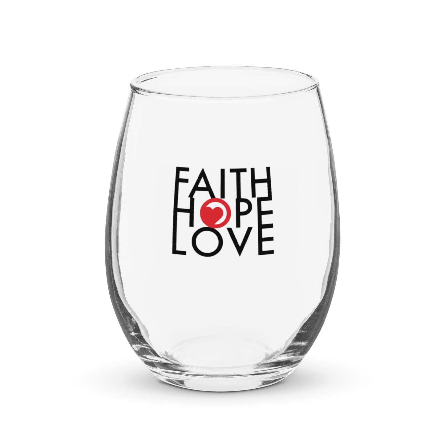 FHL Stemless Wine Glass - Faith Hope Love | Affirmation Bottles & Products for the mind, body & soul - by Molor