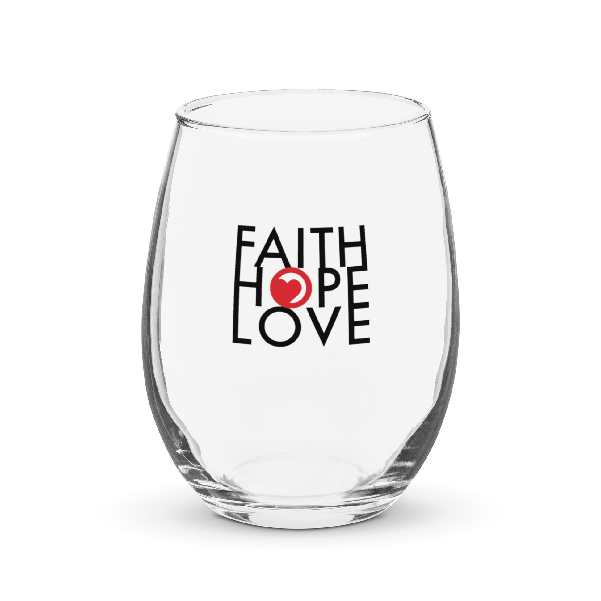 FHL Stemless Wine Glass - Faith Hope Love | Affirmation Bottles & Products for the mind, body & soul - by Molor