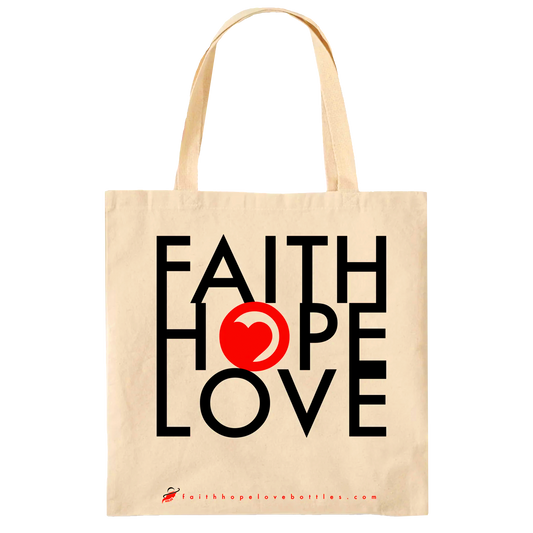 Radiate Kindness - Heart Eco Canvas Tote - Faith Hope Love | Affirmation Bottles & Products for the mind, body & soul - by Molor