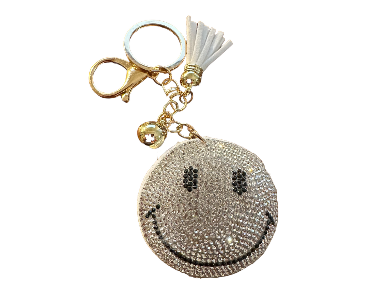 Keychain - Smiley Face Emoji Rhinestone