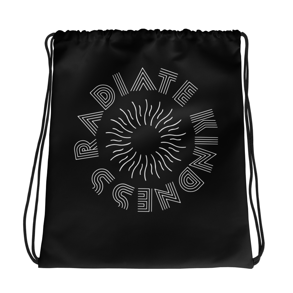 Radiate Kindness Drawstring Bag