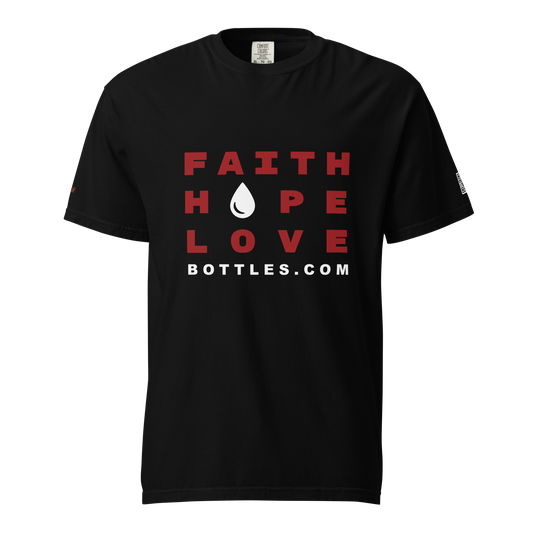 FHL Heavyweight Tee - Faith Hope Love | Affirmation Bottles & Products for the mind, body & soul - by Molor