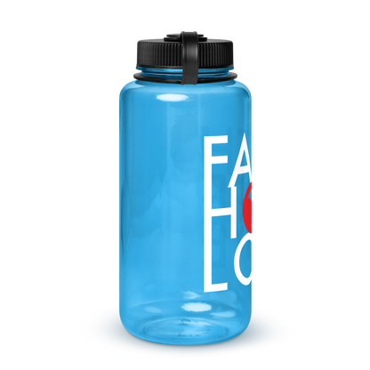 FHL Wide Mouth Plastic Water Bottle