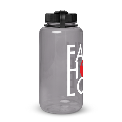 FHL Wide Mouth Plastic Water Bottle